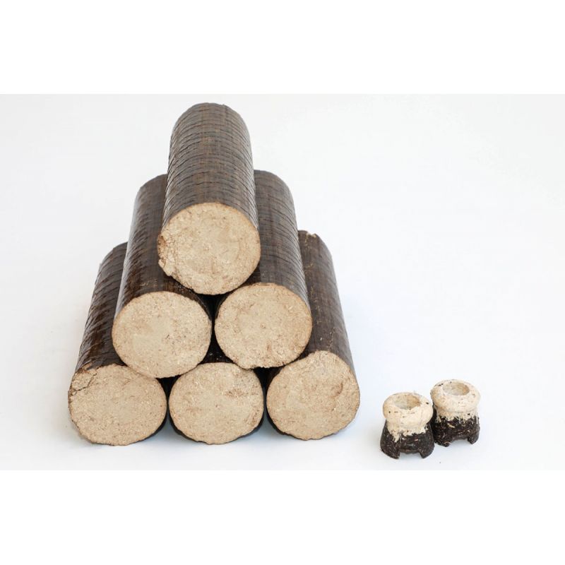Bois Densifié Premium - 80 cartons de 6 bûches - Palette environ 960kgs