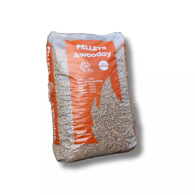 Pellet Wooday - Palette de 65 sacs de 15 kg
