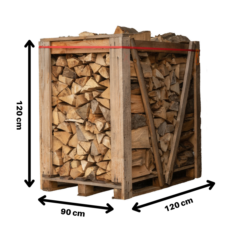 Bois de chauffage 25cm – Palette 1 RM – 100% Hêtre