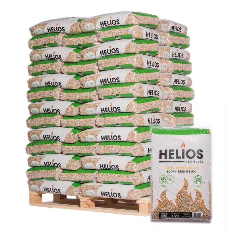 Pellet Helios – Palette De 65 Sacs De 15 Kg