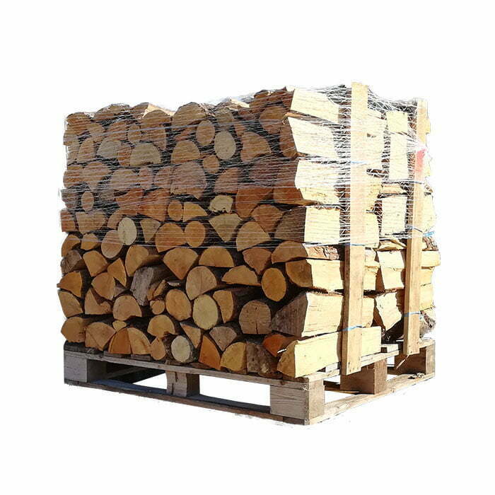 Bois de chauffage bûches 40 cm (2 chêne blanc + 2 Hêtre/Charme)