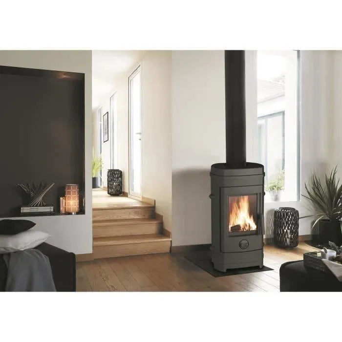 INVICTA Remilly 7 kW Poele a bois Flamme Verte 7* - Buches 34 cm